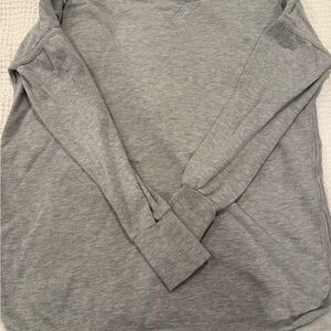Sweaty Betty Gray Long Sleeve Sweatshirt with keyhole